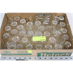 FLAT OF ASSORTED SHOT GLASSES