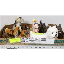 FLAT OF VARIOUS ANIMAL ORNAMENTS