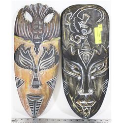 PAIR OF TIKI MASKS