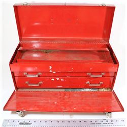 METAL TOOLBOX W/ SLIDING DRAWERS