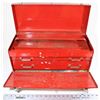 Image 1 : METAL TOOLBOX W/ SLIDING DRAWERS