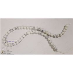 #101 HOWLITE TURQUOISE LOOSE BEAD NECKLACE 15"