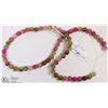 Image 1 : #107 KUNZITE LOOSE BEAD NECKLACE  15"