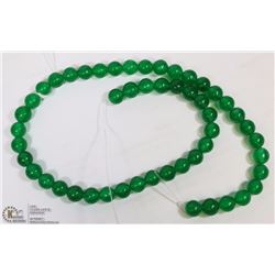 #119 GREEN BERYL LOOSE BEAD NECKLACE 15"