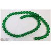Image 1 : #119 GREEN BERYL LOOSE BEAD NECKLACE 15"