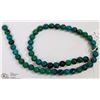 Image 1 : #105 AZURITE CHRYSOCOLLA LOOSE BEAD NECKLACE 15"