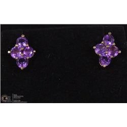 #6 GENUINE AMETHYST EARRING