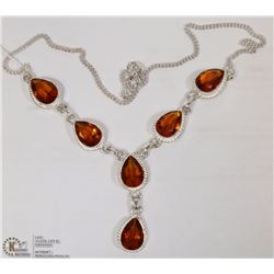 #30 GOLDEN TOPAZ GEMSTONE NECKLACE