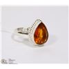 Image 1 : #32 GOLDEN TOPAZ GEMSTONE RING