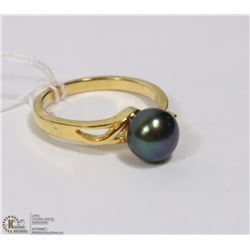 #47 FRESH WATER PEARL RING .925 STERLING SILVER