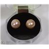 Image 1 : #40 FRESH WATER PEARL EARRING .925 STERLING SILVER