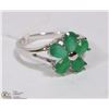 Image 1 : #96 GREEN EMERALD RING