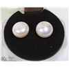 Image 1 : #37 FRESH WATER PEARL EARRING .925 STERLING SILVER