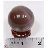 Image 1 : #128  PURPLE CAT EYE QUARTZ CRYSTAL SPHERE BALL