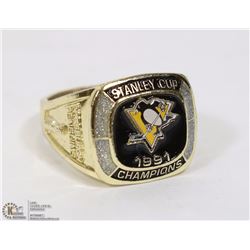 1991 PITTSBURGH PENGUINS STANLEY CUP REPLICA RING