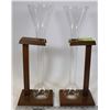 Image 1 : PAIR OF YARD OF ALE'S WITH STANDS