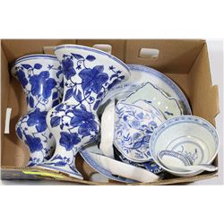 COLLECTION OF BLUE AND WHITE CHINESE PORCELAIN