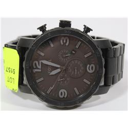 FOSSIL MENS  LARGE DIAL WATCH WITH DATE