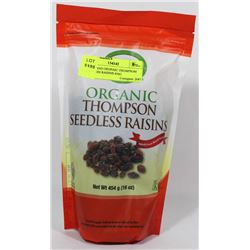 EVERLAND ORGANIC THOMPSON SEEDLESS RAISINS 454G