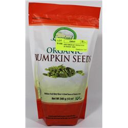 EVERLAND ORGANIC THOMPSON PUMPKIN SEEDS  340G