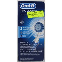 ORAL B PRO 2000 RECHARGEABLE TOOTHBRUSH