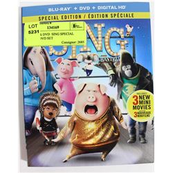 BLURAY & DVD  SING SPECIAL EDITION DVD SET