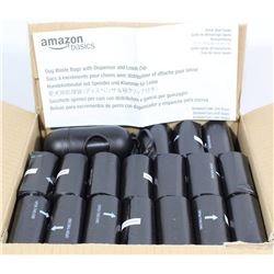CASE OF DOGGIE WASTE BAGS WITH DISPENSER