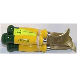 LOT OF 4 RICHARDS SHINGLE/ LINO KNIVES