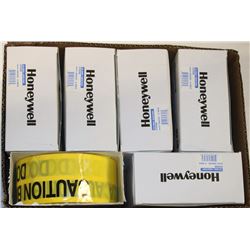 BOX OF ASST ROLLS OF CAUTION TAPES