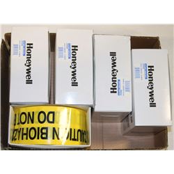 BOX OF ASST ROLLS OF CAUTION TAPES