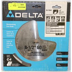 DELTA 8-1/2 60 TOOTH FINE CROSSCUT WOODWORKING SAW