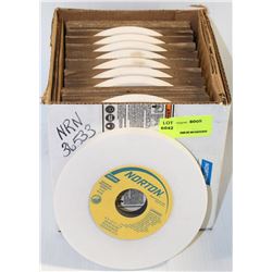 BOX OF NINE 6X1/2X1-1/4" NORTON GRINDING WHEELS