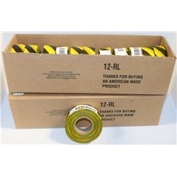 2 BOXES OF CAUTION STRIP TAPE 24 ROLLS IN TOTAL