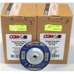 2 BOXES OF CGW DEPRESSED CENTER WHEEL 5X1/4"