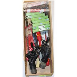 BOX OF ASST HAND TOOLS AND OIL SEALS