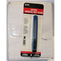 CASE OF 24 NEW ROYAL CUTTER UTILITY KNIVES WITH