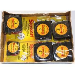 LOT OF 6 NEW STARRETT TAPE MEASURES