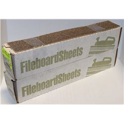 2 CASES OF 50 FILEBOARD SHEETS 036 GRIT