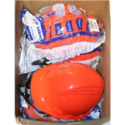 BOX OF ORANGE NORTH HARD HATS