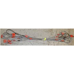 LOT OF EIGHT 4' LONG CABLE CHOKERS