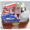 Image 1 : BOX OF ICE PACKS, BANDAGES, AND MORE