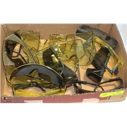 LOT OF PULL OVER GLASSES SAFETY GLASSES