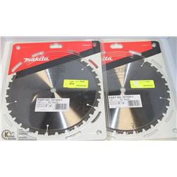 LOT OF TWO 10" MAKITA BLADES