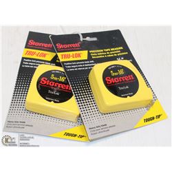 2 STARRETT 16' TAPE MEASURES