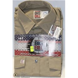 LARGE TAN BIG BILL BUSINESS SHIRT