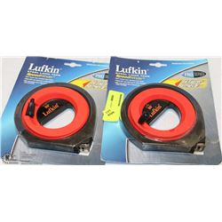 LOT OF 2 50' RETRACTABLE MEASURING TAPES