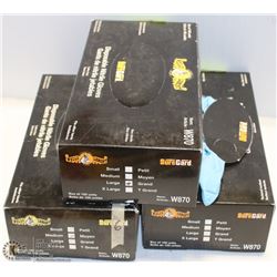 LOT OF 3 BOXES OF LARGE DISPOSABLE GLOVES