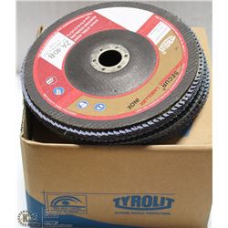 BOX OF TYROLIT 27 LAM FLAP DISCS