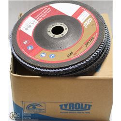 BOX OF TYROLIT 27 LAM FLAP DISCS