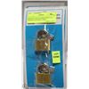 Image 1 : LOT OF 10 GLOBE HIGH SECURITY BRASS PADLOCKS 35MM